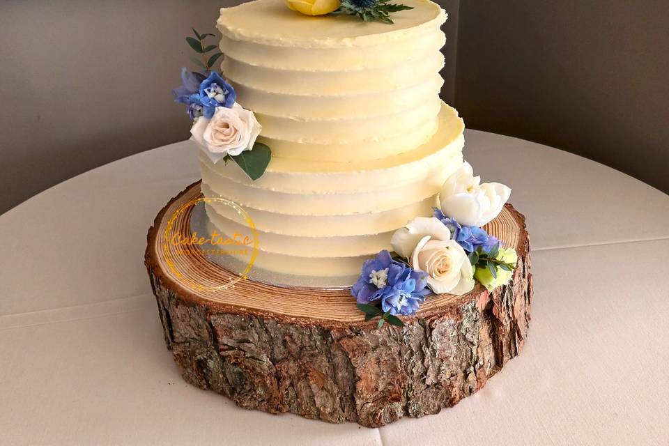 Two Tier with fresh flowers