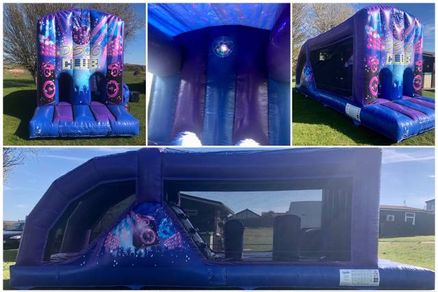 Disco bouncy castle hire