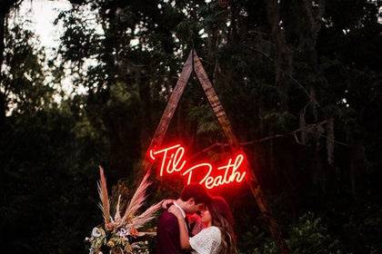 Til Death Wedding Neon Sign