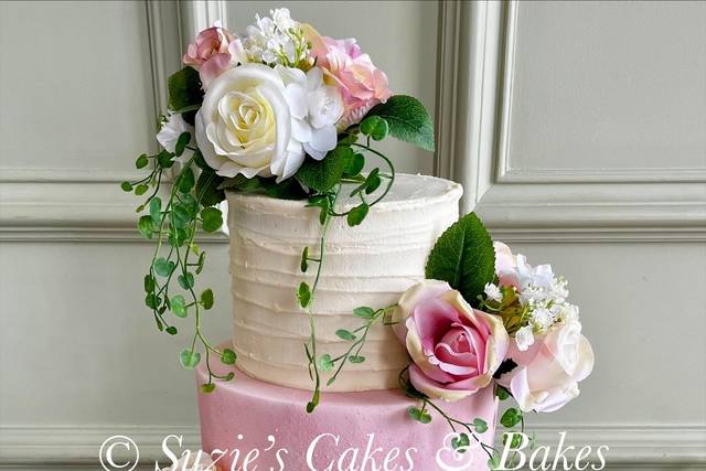 3 tier rustic & suede effect