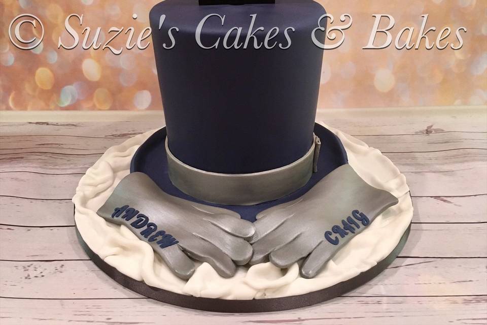 Navy top hat
