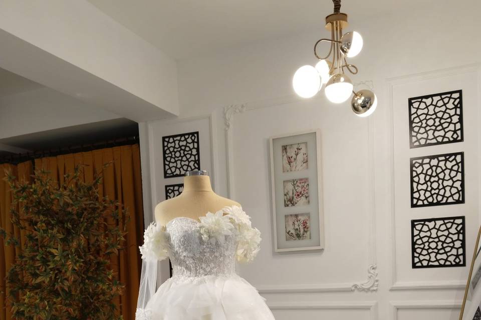 Custom Made tulle AI inspired