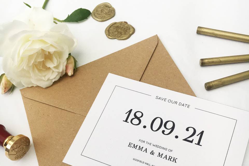 Simple save the dates