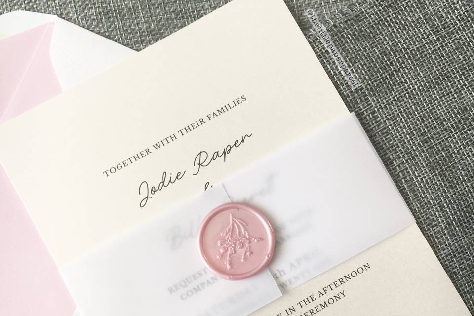 Vellum Belly Bands & Wax Seals