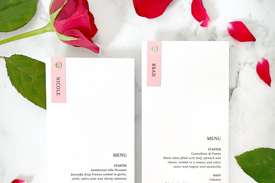 Menu Cards