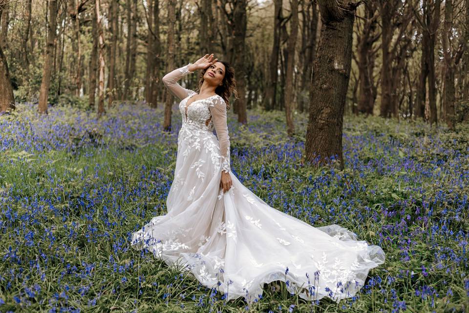 In the bluebells