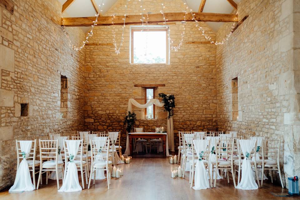 Beautiful Barn Ceremony