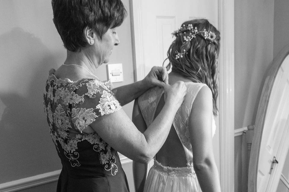 Bride with Mum