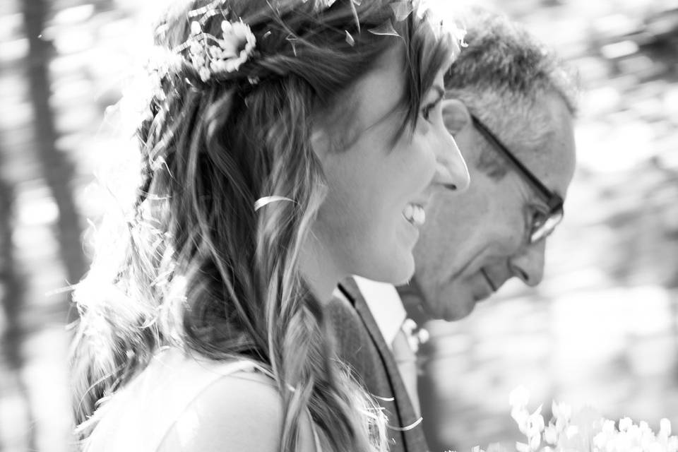 Bride with Dad