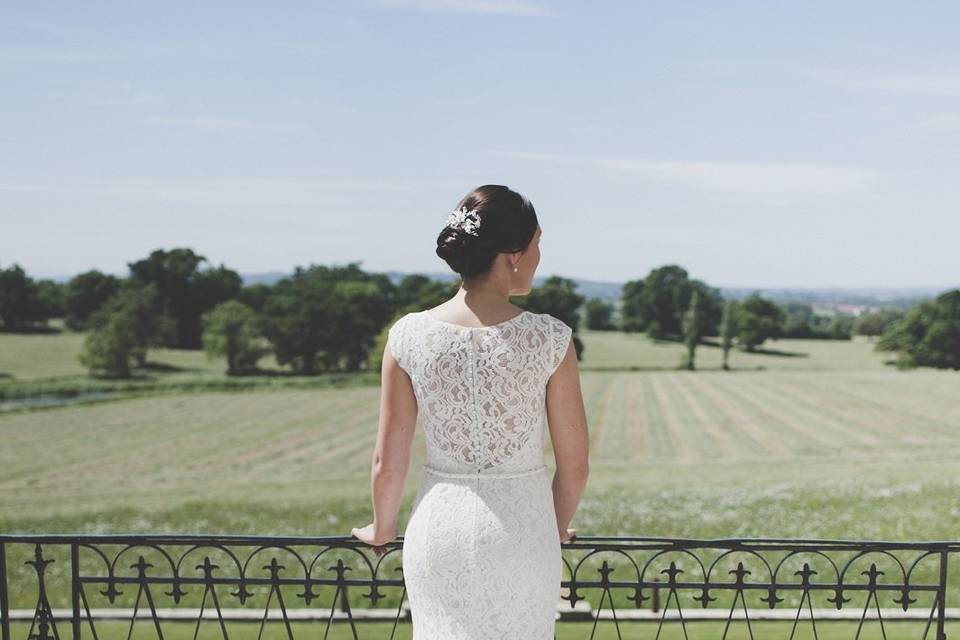 Bride on the Balcony