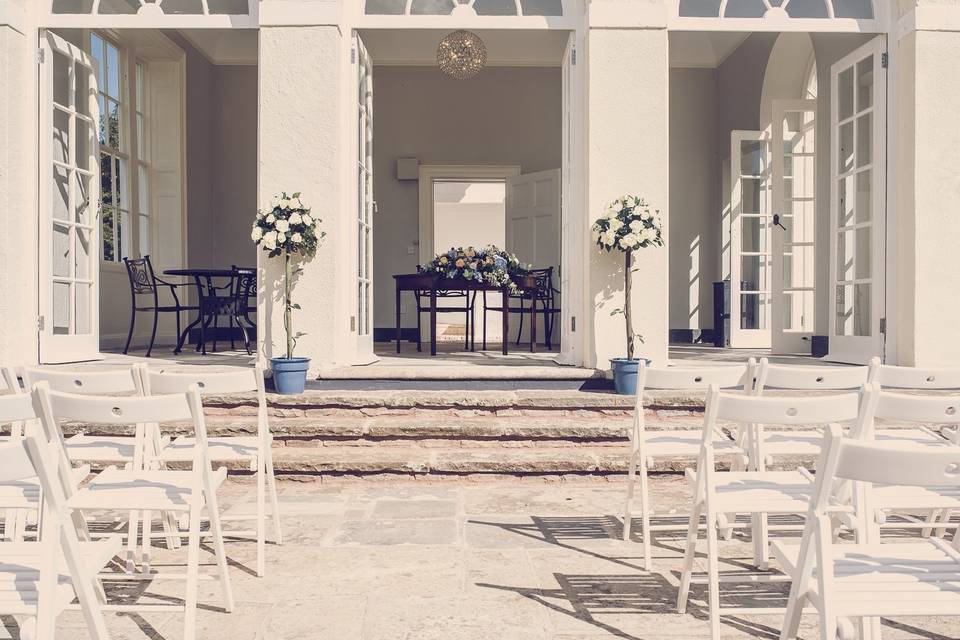 Bride on the Balcony