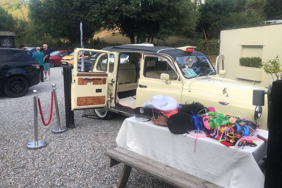 Taxi Photo Booth with Props