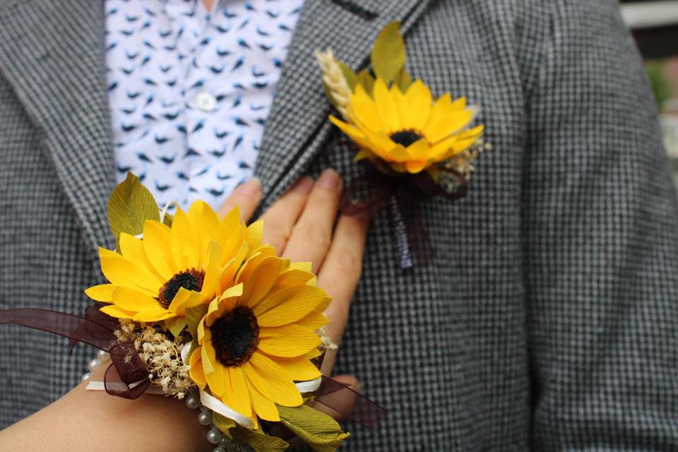 Corsage and buttonhole