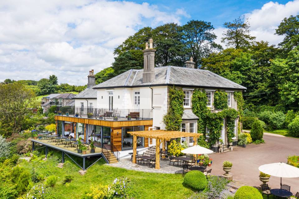 Main house and new terrace