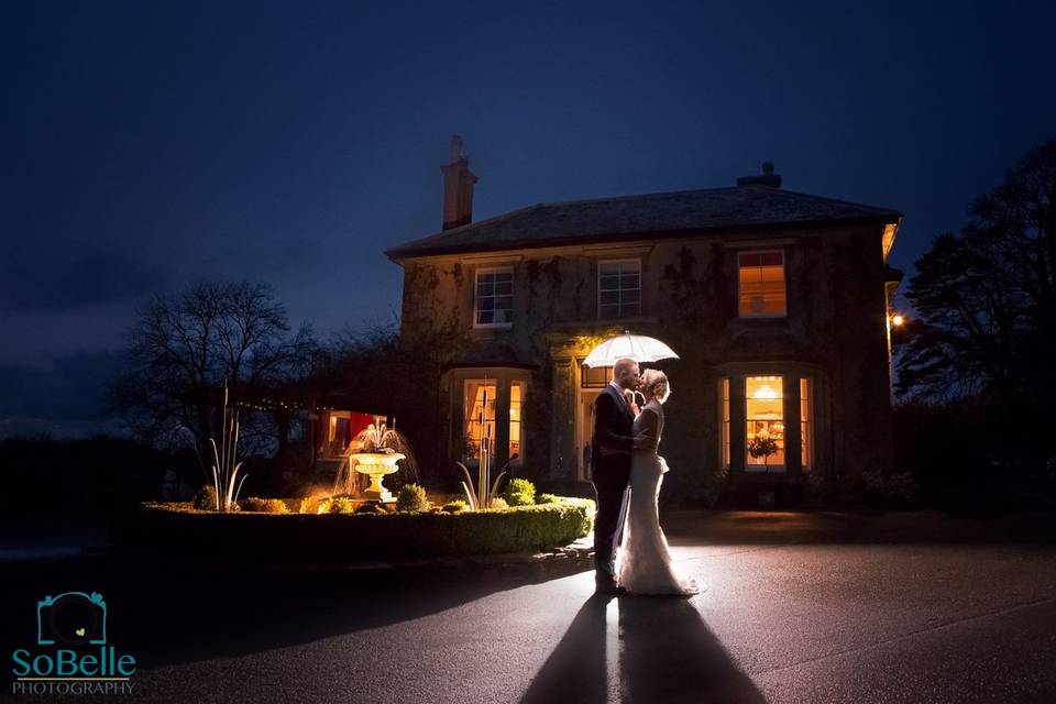 Kissing in the rain