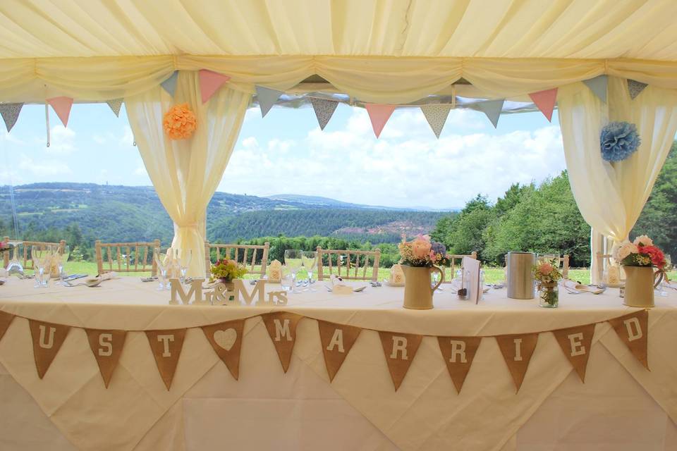 Marquee Wedding Reception