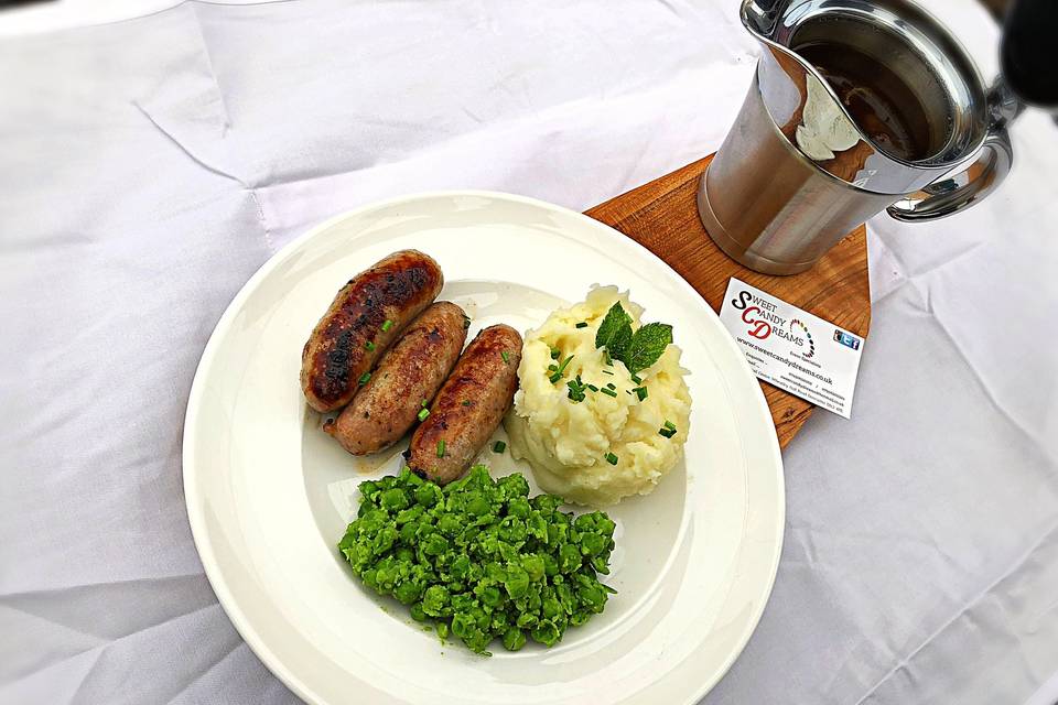 Pie and mash catering