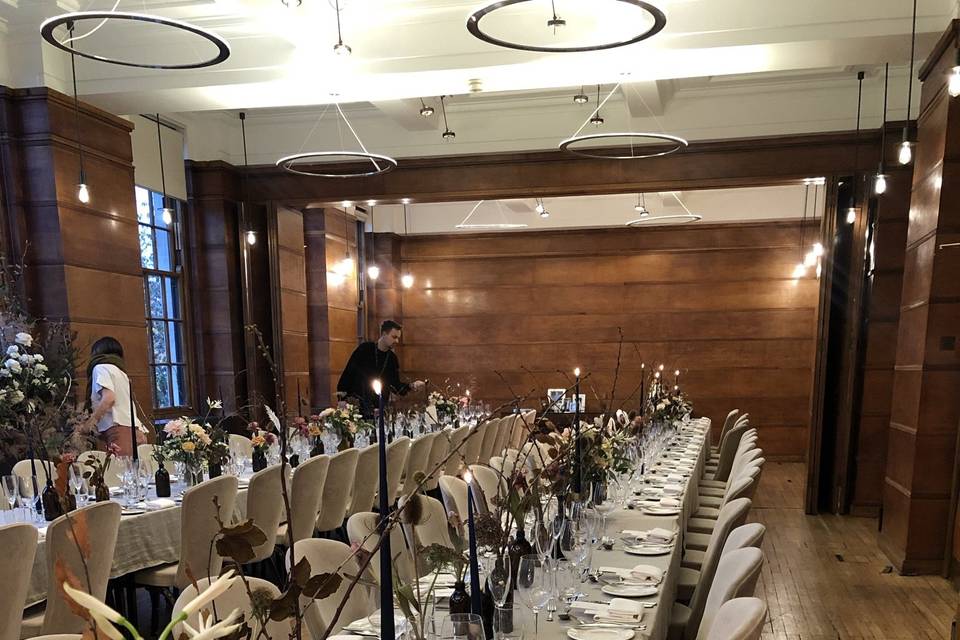 Bethnal Hall - Long tables