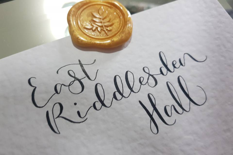 Calligraphy & wax seal