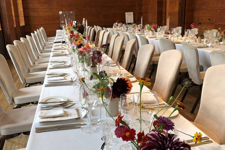 Bethnal Hall - Long tables