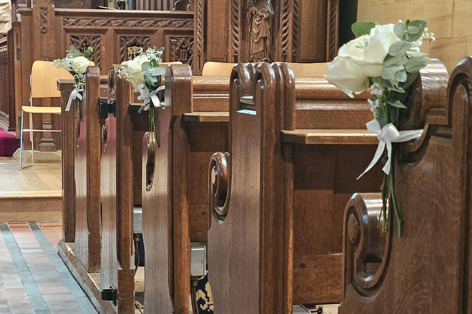 Church pew ends