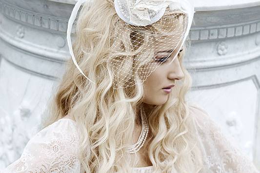 Crochet crown bridal