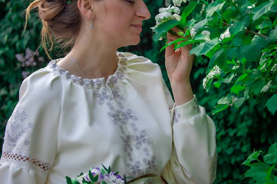 Smelling the flowers