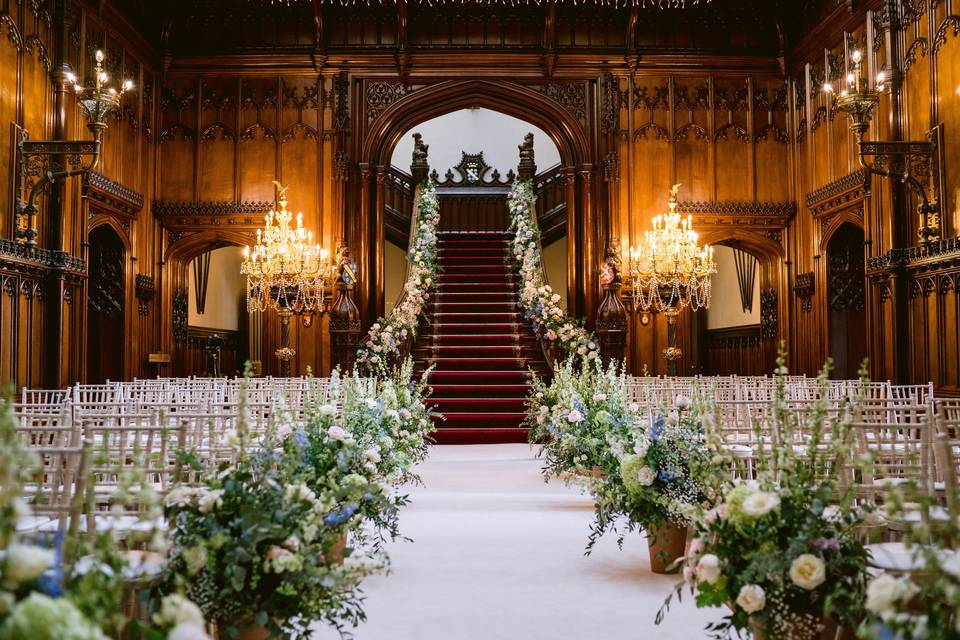 Elegant ceremony room