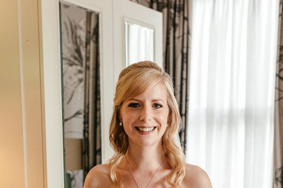 Offley Place wedding makeup