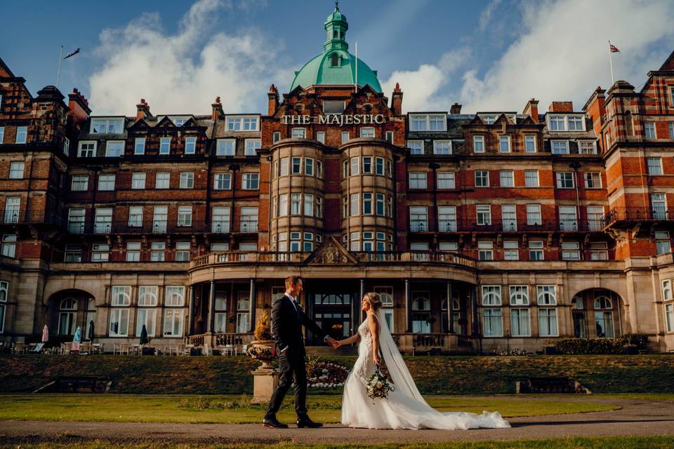 Majestic hotel - bride & groom