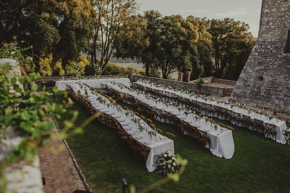 Wedding castle in Tuscany