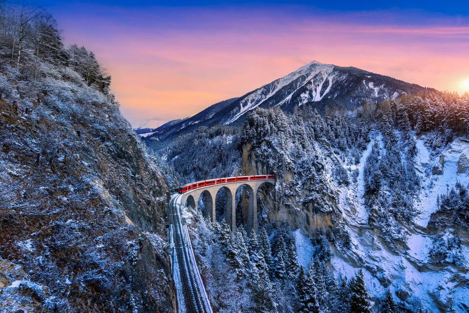 Iconic rail in Switzerland