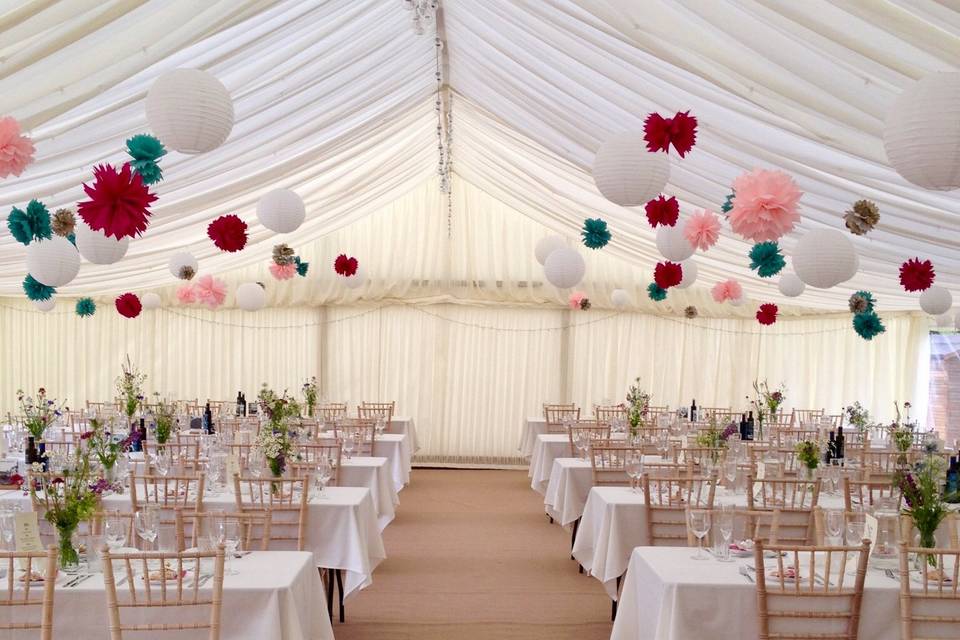 Marquee set up idea 2