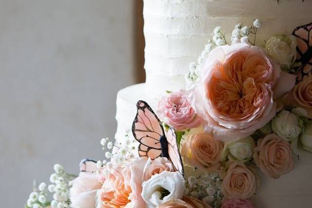 Cake with Floral Decor
