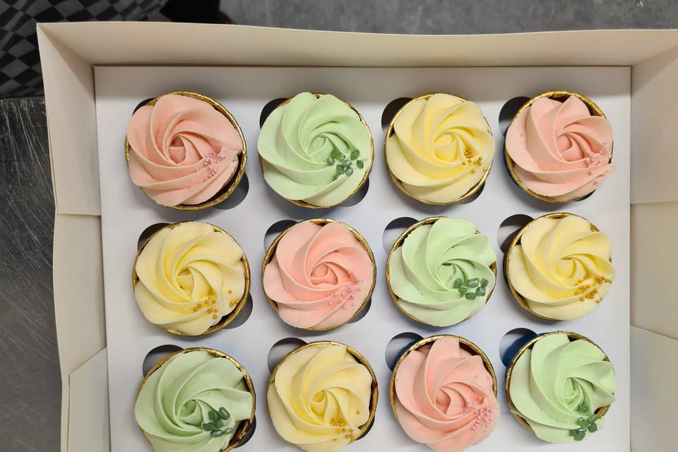 Pastel cupcakes