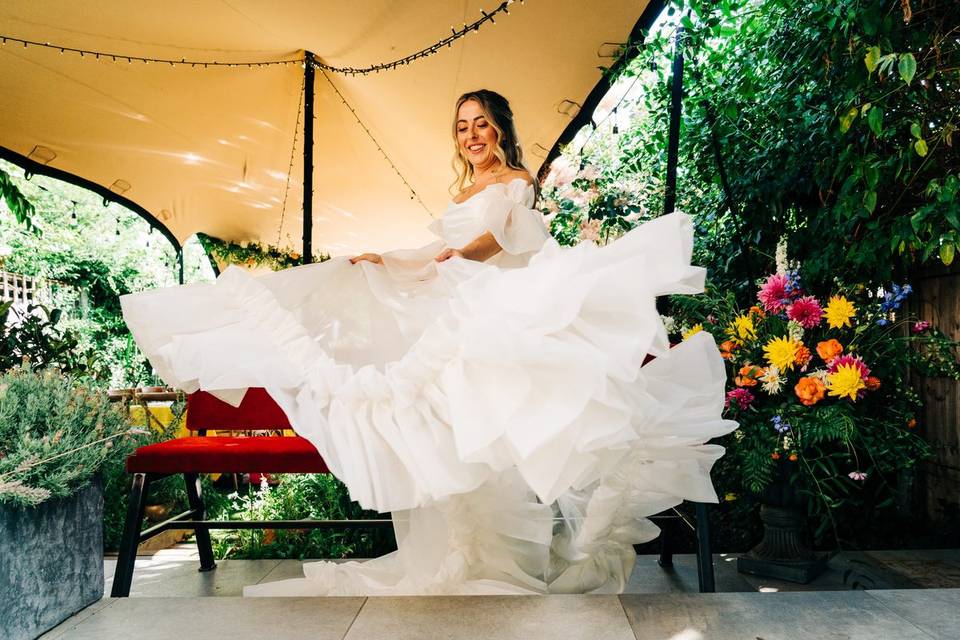 Bridal joy - a directed shot