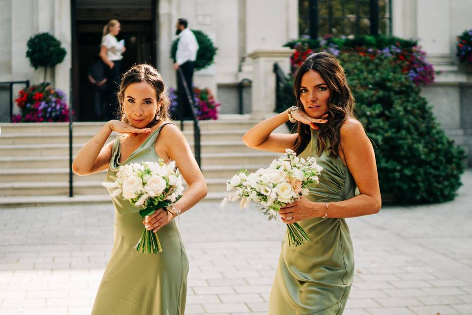 Directed bridesmaid shot.