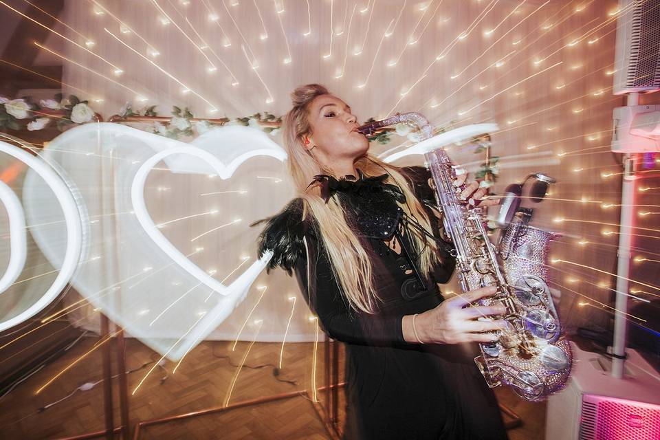 Ibiza style sax
