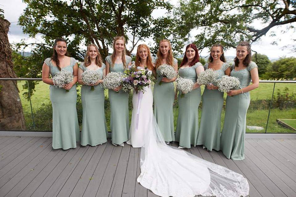 Alice with her Bridesmaides