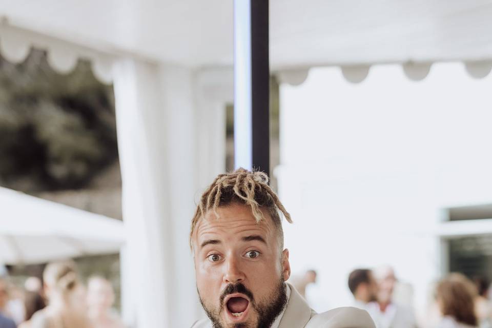 DJ at a Wedding