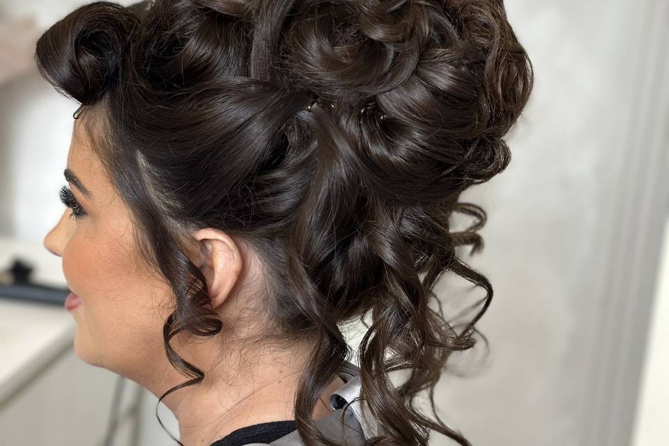 Wedding Guest Messy Updo