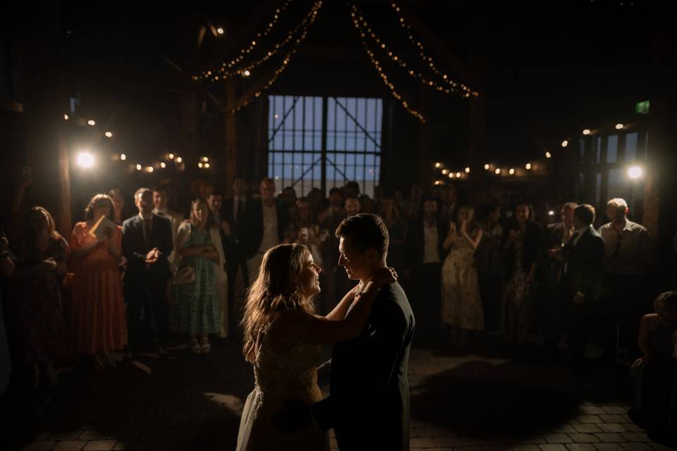Couple during the first dance