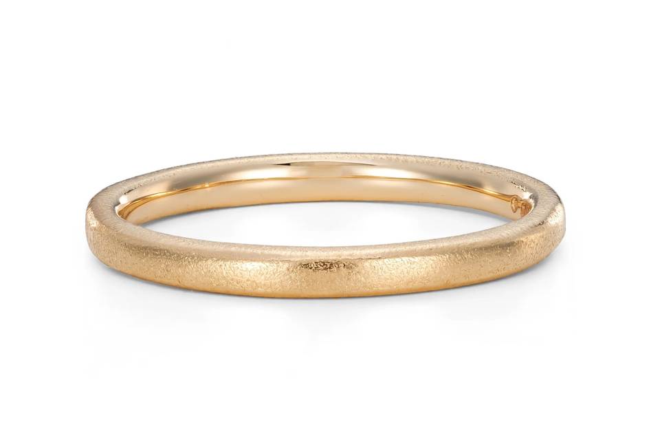 Frosted Gold wedding ring