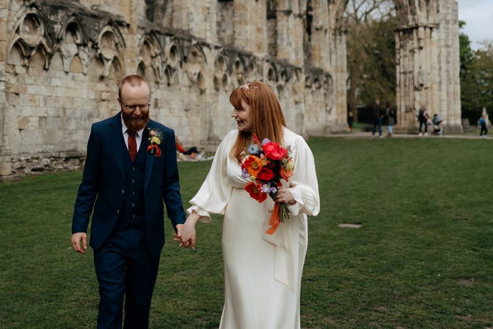 Couple photos in York gardens