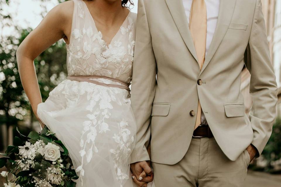 Newlyweds matching converse