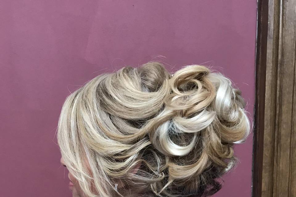 Classic curly updo