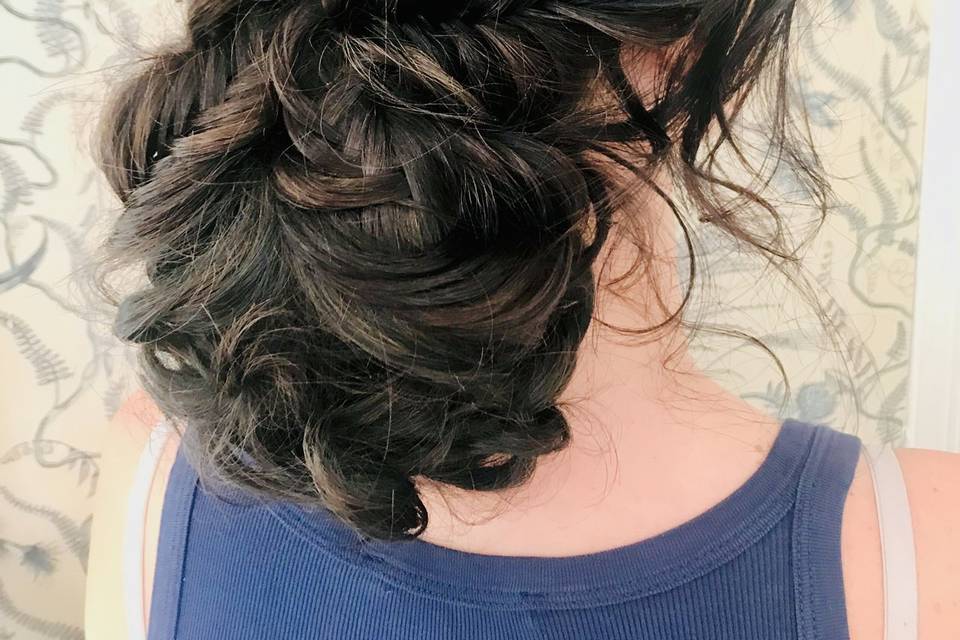 Braided updo