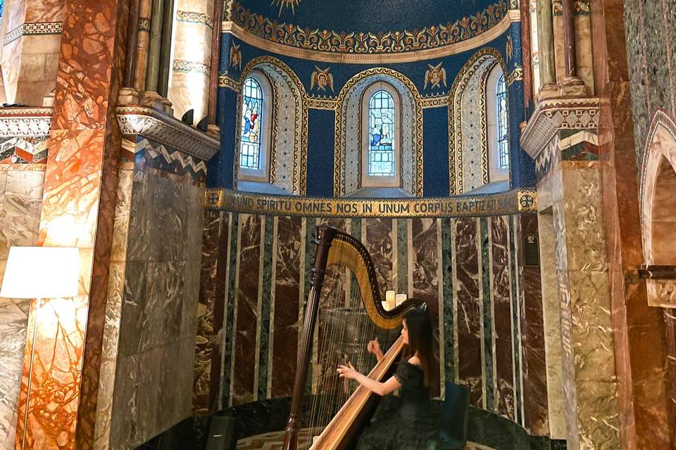 Wedding harpist london