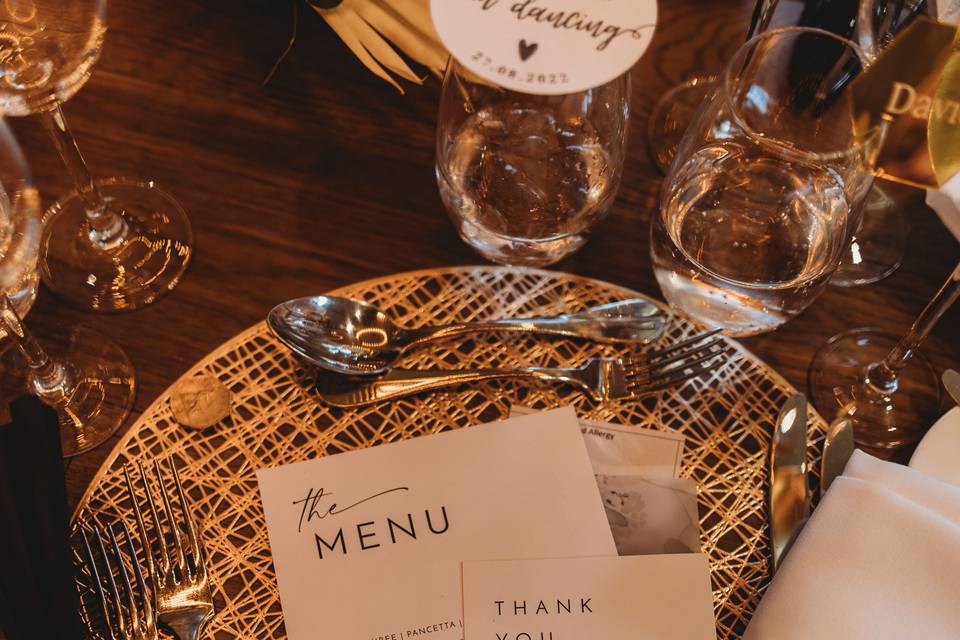 Menu & Thank you