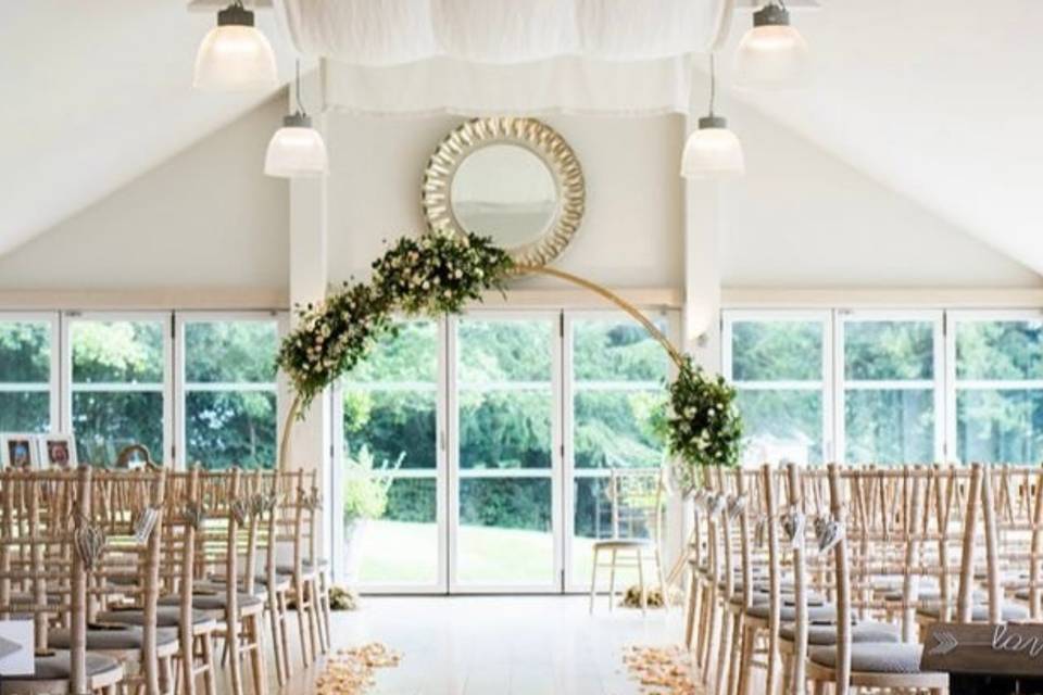 Aisle setup